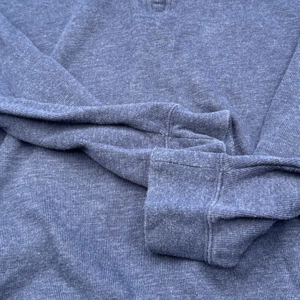 Orvis Mens Blue 1/4 Zip Pullover Sweater Long Sleeve Casual Size L - Picture 5 of 7